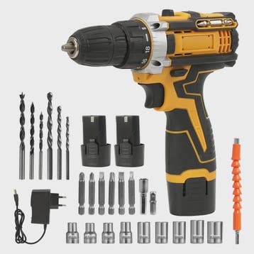 Accu Klopboormachine Set met Lithium-Ion Batterij - Draadloo, Verzenden, Nieuw