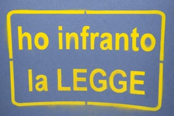 Clet Abraham (1966) - Ho infranto la legge - Stencil