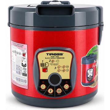 TIROSS Fermentatiepan zwarte knoflook 6 l met programmas..., Ophalen of Verzenden, Nieuw