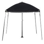 Bimini parasol Antraciet/Zwart met 45 gr. Knik - 200 x 200, Ophalen of Verzenden, Nieuw