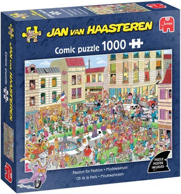 Jan van Haasteren - Modewaanzin Puzzel (1000 stukjes) |, Hobby en Vrije tijd, Verzenden, Nieuw