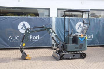 Veiling: Minigraver Eagle Machinery EB14 Diesel 2026 Nieuw, Ophalen, Graafmachine