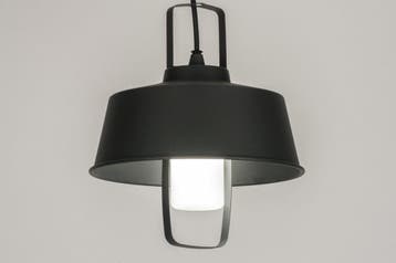 Rietveld Hanglampen - Zwart, Antraciet Donkergrijs - Metaal,, Huis en Inrichting, Lampen | Hanglampen, Verzenden, Nieuw