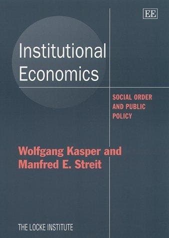 Institutional Economics - Wolfgang Kasper 9781840642452, Verzenden, Gelezen, Wolfgang Kasper