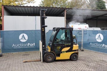 Veiling: Heftruck Yale GLP25VX LPG 1930kg 5.13m 2012, 1000 tot 2000 kg, Ophalen, LPG, Heftruck