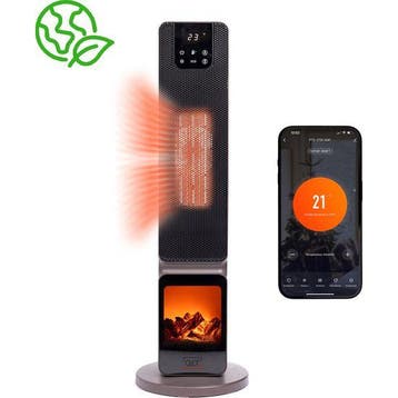 QLT Toren Heater met Vlammenspel en Wif - 2000W, Verzenden, Nieuw
