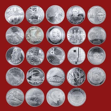 Duitsland. 10 Euro 2002/2010 (24 coins), Postzegels en Munten