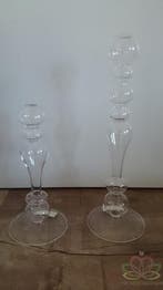 Glas Vaas Kandelaar 20 cm, Ophalen of Verzenden, Nieuw