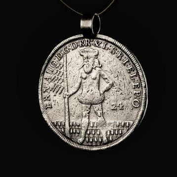 Post-middeleeuws Zilver Coin pendant, Taler