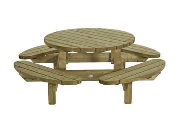 Talen Picknicktafel Rond 210 cm, Nieuw