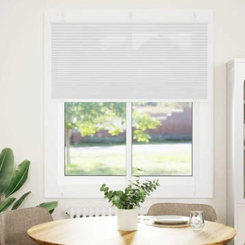 vidaXL Plissé rolgordijn 120x100cm stofbreedte 119,4cm, Verzenden, Nieuw, Wit