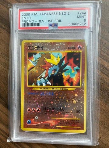 Pokémon - 1 Graded card - Entei #244 Promo card, Foil - PSA, Nieuw