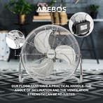 Vloerventilator - Industriele ventilator - 45 cm - Zilver -, Verzenden, Zo goed als nieuw