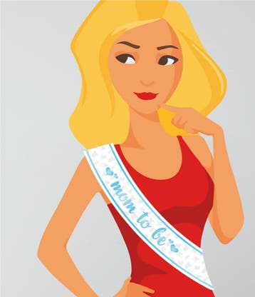 Party Sjerp Mom To Be Blauw, Kleding | Dames, Ophalen of Verzenden, Nieuw