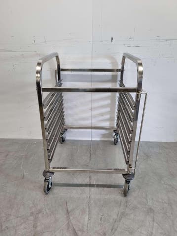 RVS Regaalwagen 6 x 2/1 GN gastronorm 95 cm Horeca, Zakelijke goederen, Ophalen of Verzenden, Nieuw in verpakking