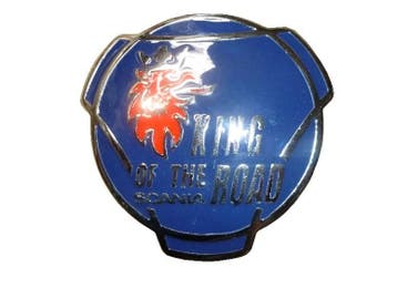 Logo voor SCANIA 77 mm King Of The Road Bol Blauw, Ophalen of Verzenden, Nieuw