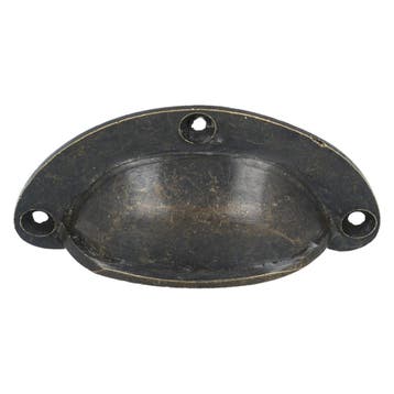 Komgreep massief messing antiek 74mm, Verzenden, Nieuw