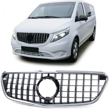 Grill Mercedes V-Class W447 (2014-..) GT Look Zwart/Chroom, Ophalen of Verzenden, Nieuw