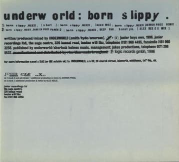 cd digi - Underworld - Born Slippy, Cd's en Dvd's, Verzenden, Zo goed als nieuw