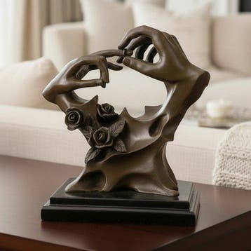 Milo (1910-1978) - sculptuur, Putting on the Ring - 26 cm -, Antiek en Kunst