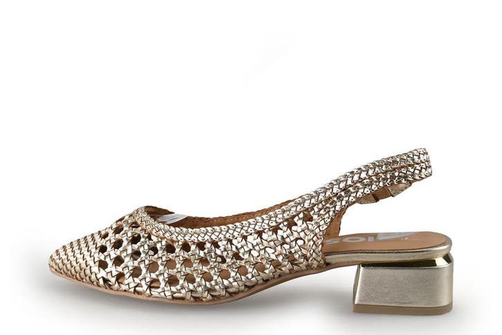 Gioseppo Slingbacks in maat 40 Goud, Kleding | Dames, Schoenen, Overige kleuren, Zo goed als nieuw, Verzenden