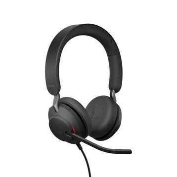 Jabra Evolve2 40 Headset Kantoor/callcenter USB Type-C Zw..., Verzenden, Nieuw