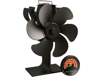 Nuvance GR-3701 - Kachelventilator - Thermometer - Zwart, Verzenden, Nieuw