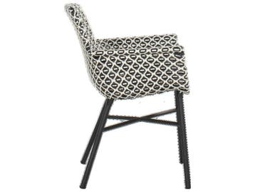 2dekans | Hartman Athene Dining Tuinstoel - Black White -, Ophalen of Verzenden, Zo goed als nieuw