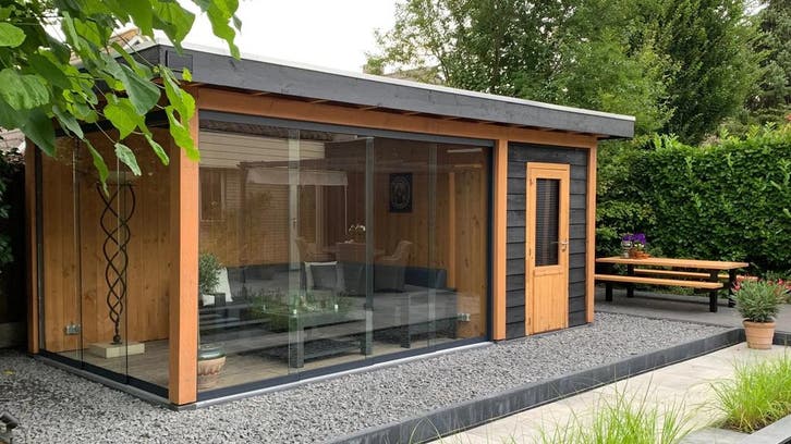 Overkapping met glazen schuifwanden 600x400cm type Mieke, Tuin en Terras, Overkappingen, Nieuw, Ophalen of Verzenden