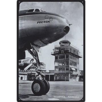 Wandbord - Vliegveld Schiphol Amsterdam, Ophalen of Verzenden, Nieuw