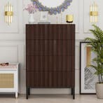 Commode - Dressoir - Ladekast - 60x34,5x92 cm - Bruin - UEV, Huis en Inrichting, Verzenden, Zo goed als nieuw