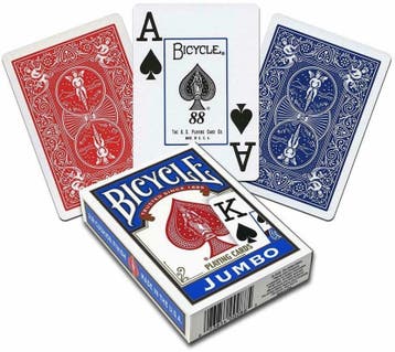Bicycle Pokerkaarten - Rider Back Jumbo | Bicycle -, Verzenden, Nieuw