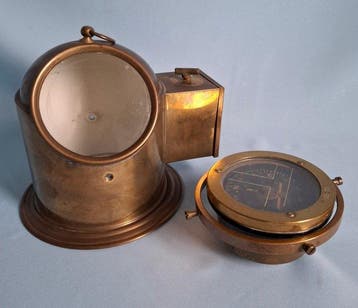 Kompas - Messing, Glas - Saura Keiki / GS-75 - Marine kompas