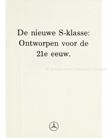 1991 MERCEDES BENZ S KLASSE BROCHURE NEDERLANDS, Boeken, Nieuw, Author