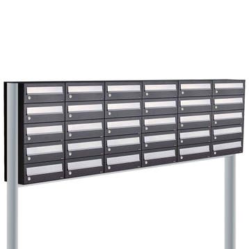 Brievenbusunit Hive set vrijstaand 6-breed, 5-hoog - zwart, Verzenden, Nieuw