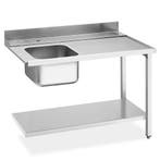 Aanvoertafel (Rechts) | ECOLINE/EASYLINE | RVS | 1 Spoelbak, Verzenden, Nieuw in verpakking