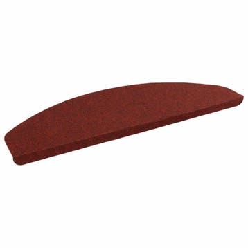 vidaXL Zelfklevende Trapmatten 15 st 80 x 28 x 3,5 cm Rood, Verzenden, Nieuw