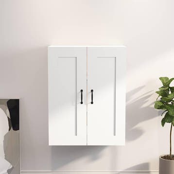 vidaXL Hangkast 69,5x32,5x90 cm wit, Verzenden, Nieuw, 50 tot 100 cm, Minder dan 100 cm