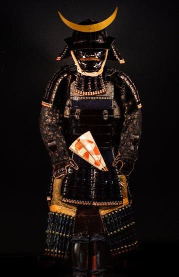 Yoroi volledig samuraiharnas - Zijde, Koper, ijzer - Japan -