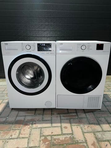 TOPSET! BEKO 8KG WI-FI STEAM WASMACHINE BEKO 8KG WPDROGER!, Witgoed en Apparatuur, Energieklasse A of zuiniger, 1200 tot 1600 toeren