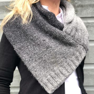 Breipatroon Colsjaal voor dames in verloopgaren met glitte, Hobby en Vrije tijd, Ophalen of Verzenden, Nieuw