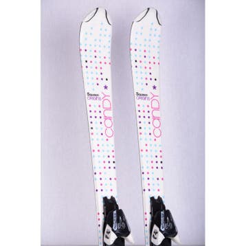 120 kinder skis SALOMON origins CANDY, white + Salomon L7, Verzenden, Gebruikt, Salomon