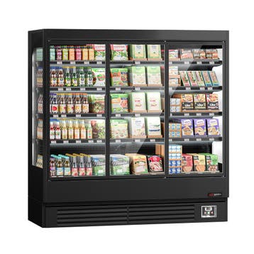 GGM Gastro | Supermarkt-wandkoelmeubel - 1940mm - 3 glazen |, Verzenden, Nieuw