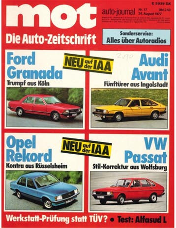 1977 MOT AUTO JOURNAL MAGAZINE 17 DUITS, Nieuw, Author