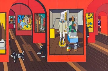 Ugo Nespolo (1941) - Esposizione Metafisica