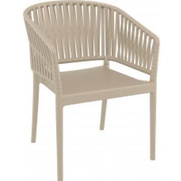 (MDK-107230) Siesta Portofino Armchair taupe, Huis en Inrichting, Stoelen, Ophalen of Verzenden, Nieuw