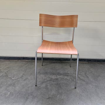 Lammhults houten stoel - donker eiken, Huis en Inrichting, Stoelen, Ophalen of Verzenden, Nieuw