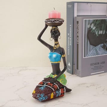 Afrikaanse Stijl Kandelaars - Decoratieve Figuren Set voor H, Verzenden