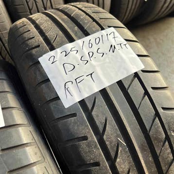 2 x Dunlop SP Sport Maxx TT 225-60-17 RFT Zomerbanden 5,5mm, Gebruikt, 17 inch, Ophalen of Verzenden, Band(en)