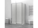 Veiling - Design Douchecabine Chroom 140x90 cm – 6 mm Veil, Nieuw